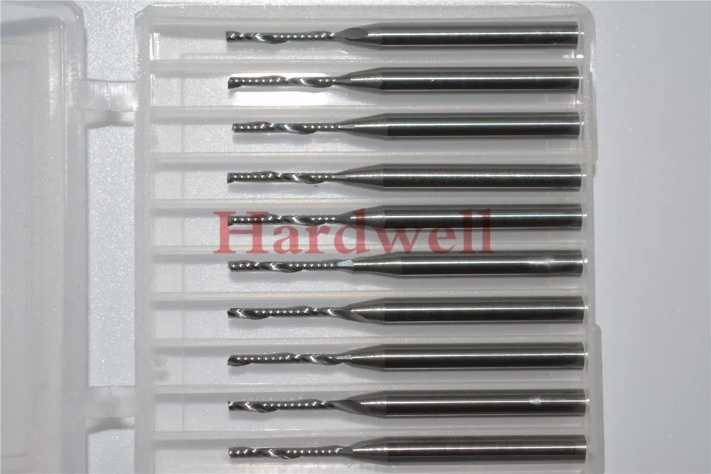 3.175mm*1.5mm*12mm CNC machine solid carbide tungsten end mill woodworking milling cutter 1 Flute PVC MDF acrylic wood | Инструменты