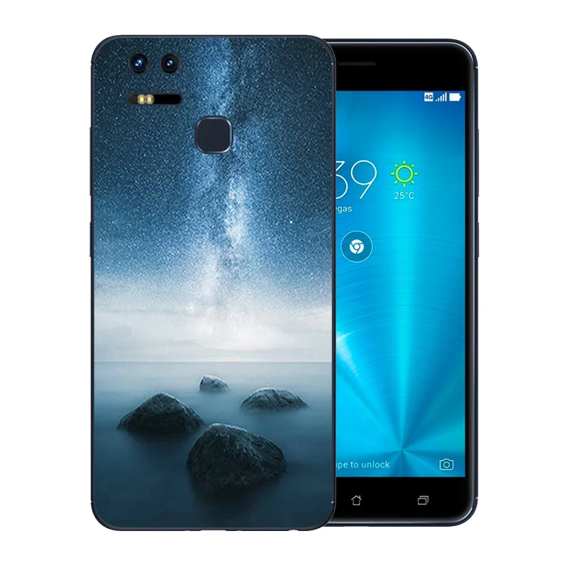5 дюймов для Asus Zenfone 3 Zoom ZE553KL чехол телефона Тонкий Мягкий ТПУ силиконовый с узором