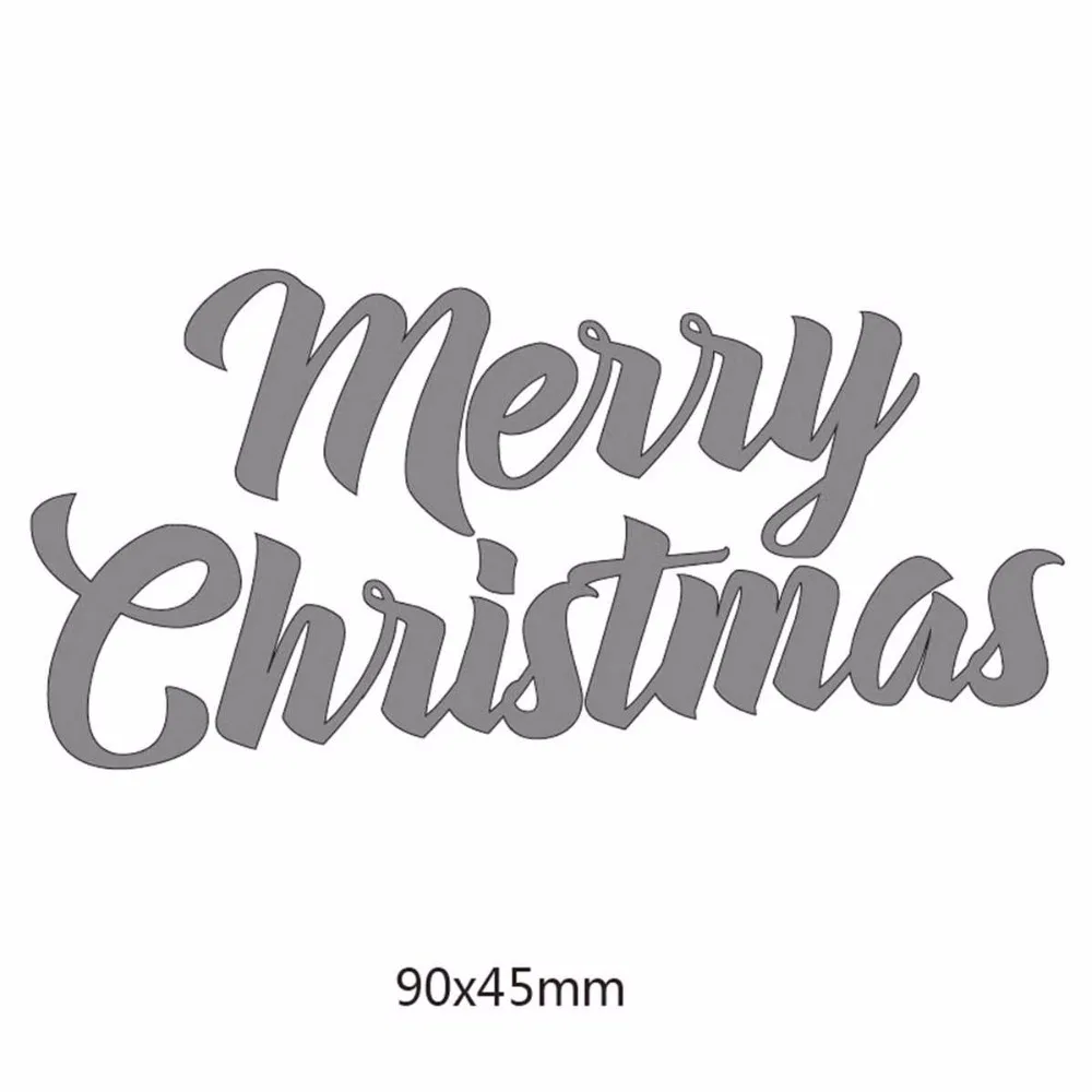 Пресс-формы с надписью &quotmerry christmas&quot металлические трафареты для сделай сам