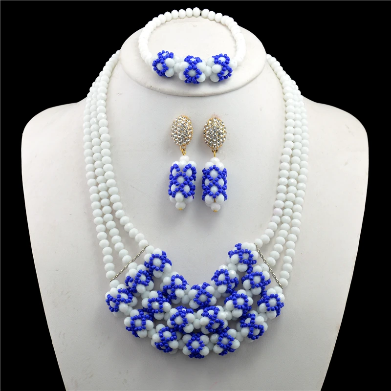 2017 Смарт нигерийские Свадебные африканские Бусины Ювелирные наборы костюм