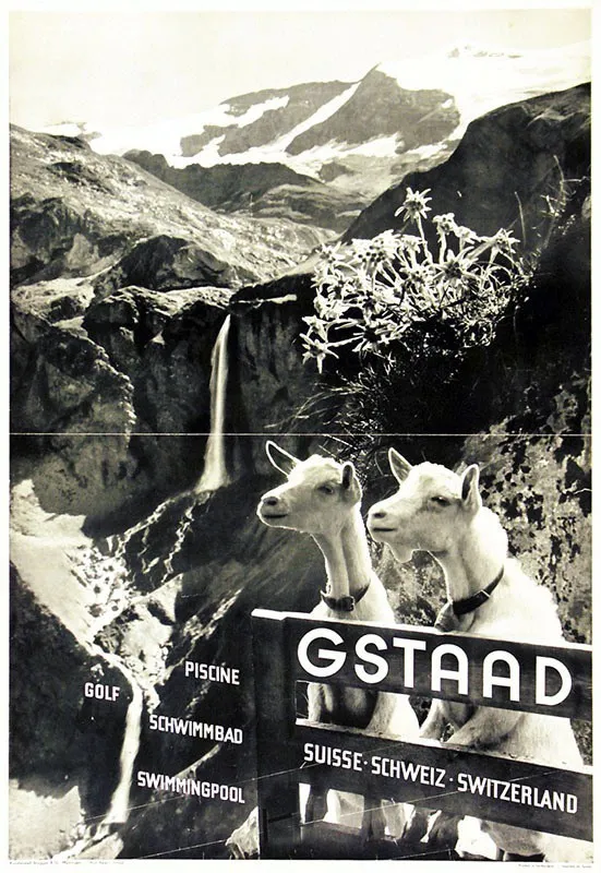 Швейцария Берн путешествия постеры Gstaad ферма Классическая Настенная Наклейка