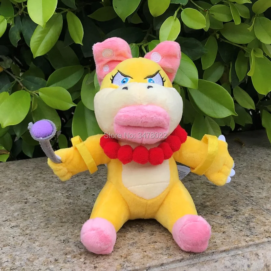 

Бесплатная доставка Super Bros Koopalings Венди О. Детская игрушка Bowser, мягкая кукла-животное, 6 дюймов