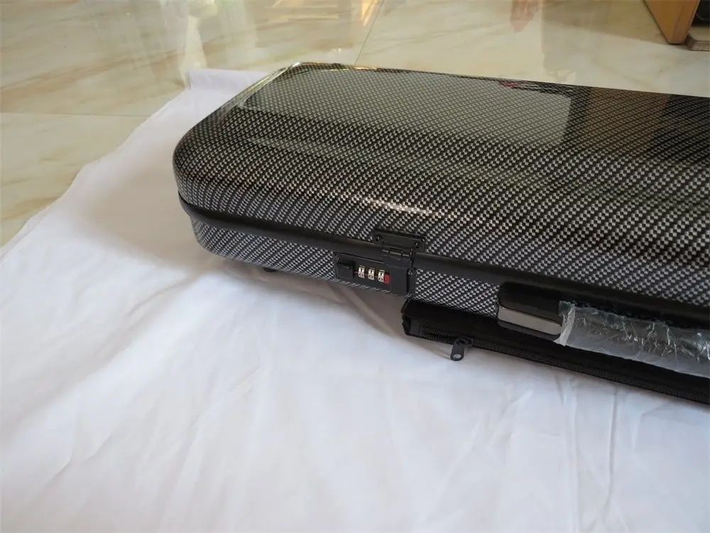 

New model Carbon fiber coded lock violin case 4/4 with music bag