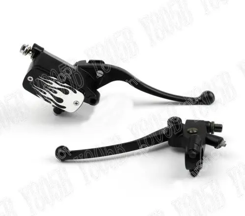 Мотоцикл 1 &quotРуль тормоза сцепления Рычаги резервуар для Yamaha VStar 400 650 1100 1300 Virago Xv