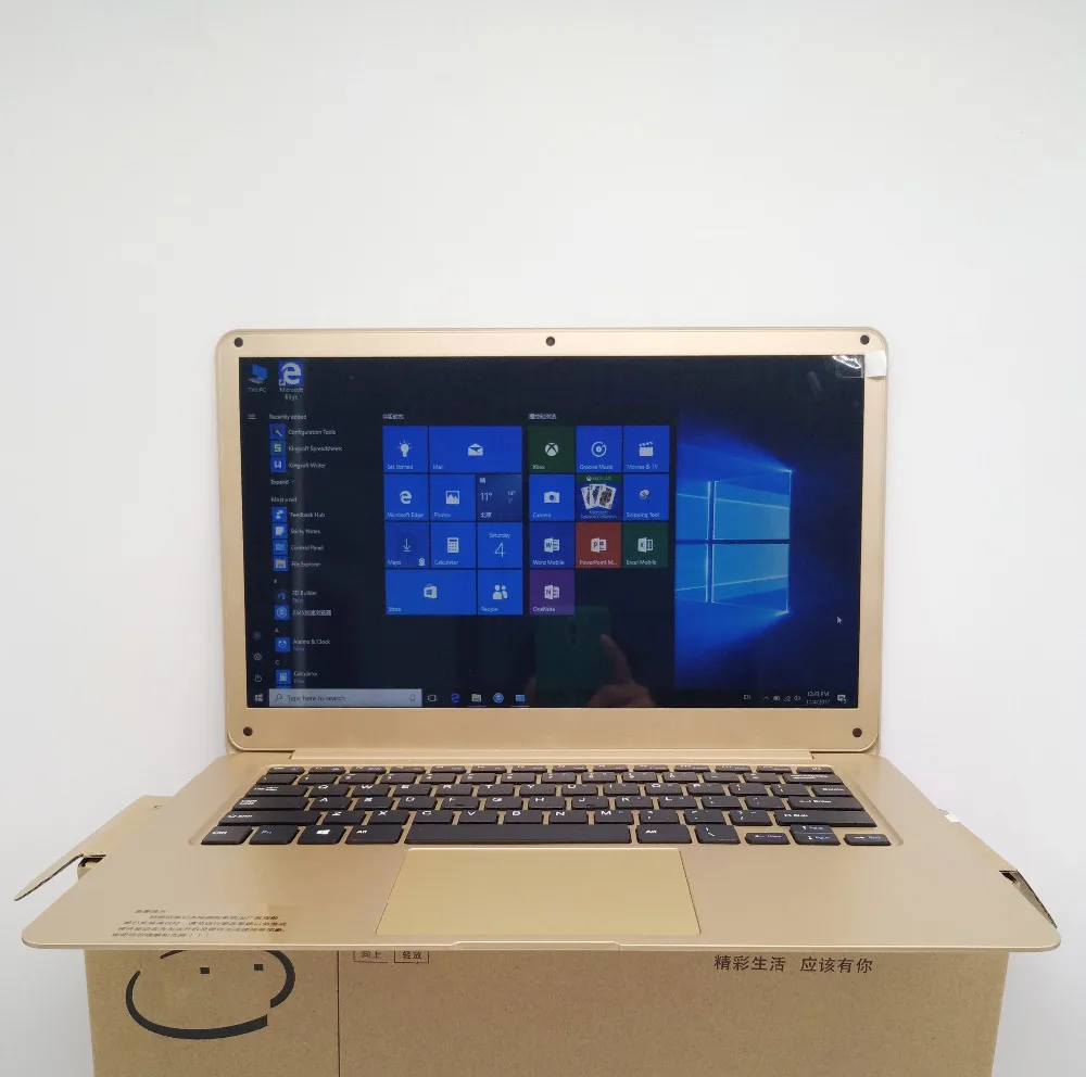 14 дюймовый ноутбук Intel Atom 1 44 ГГц экран 1366X768P 4 Гб ОЗУ 64 ГБ EMMC 8000 мАч|laptop free shipping|14