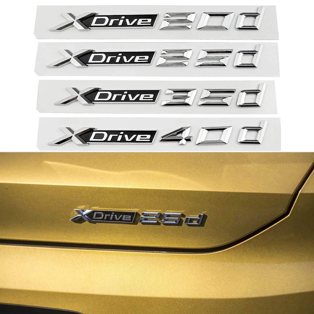 1 40 шт. 3D стерео Наклейка на багажник автомобиля Xdrive 20d 25d 35d 40d 50d буквы с логотипом