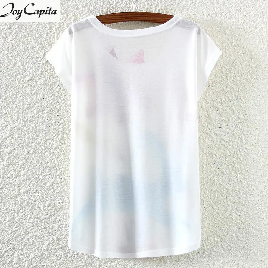 Joy Capita T Shirt Women 2017 Summer Unique Printed Short Sleeve T-shirt Female Plus Size Tshirt O-neck Tops Tee Femme | Женская одежда