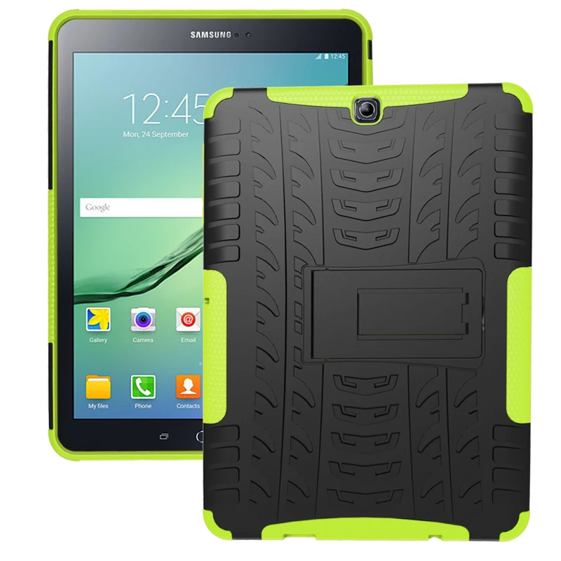 100 шт./лот ослепляющий ТПУ + ПК пластиковый жесткий чехол для Samsung Galaxy Tab S2 9 7 ''T810