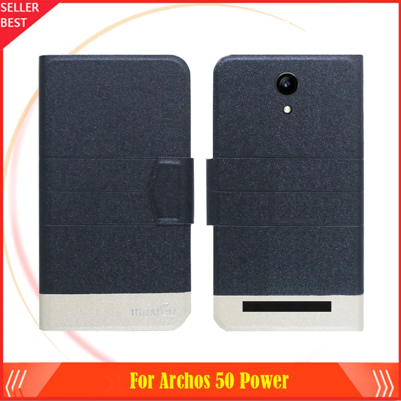 5 видов цветов жарко! Чехол для телефона Archos 50 Power кожаный чехол 2016 Модный