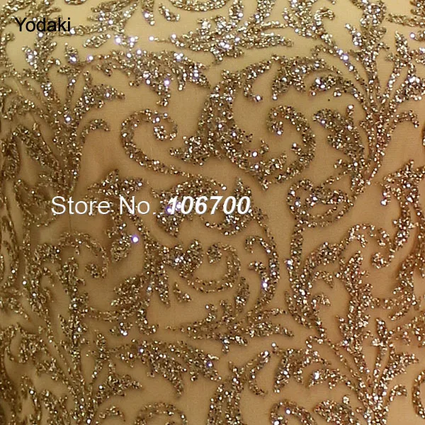 gold nude Из двух частей Съемная над юбка халат de soiree вечернее платье вышивка кружево блёстки Глубокий V средства ухода за кожей шеи Свадебные - Цвет: gold nude