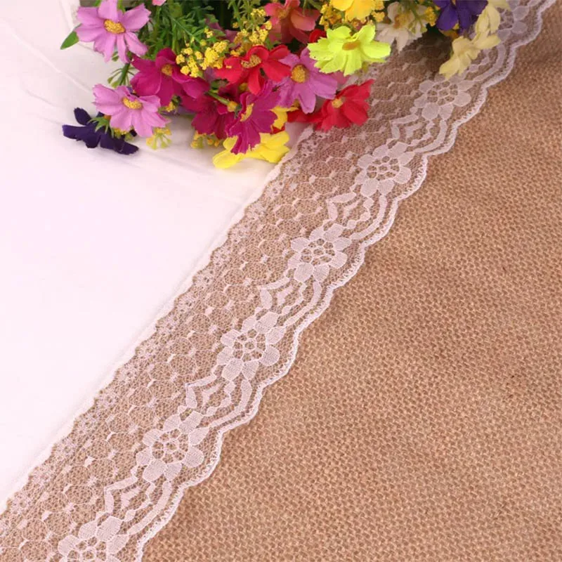 Винтажный кружевной столик в стиле балле деревенский стиль джут потертый