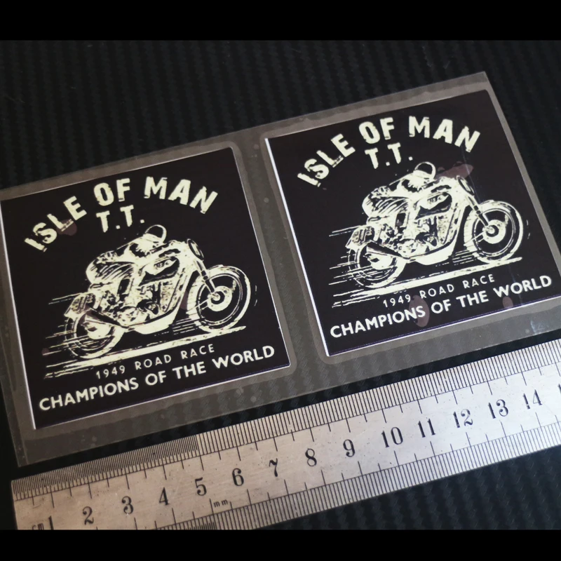 2 шт. автомобильные наклейки для стайлинга светоотражающие TT Isle of Man champions the