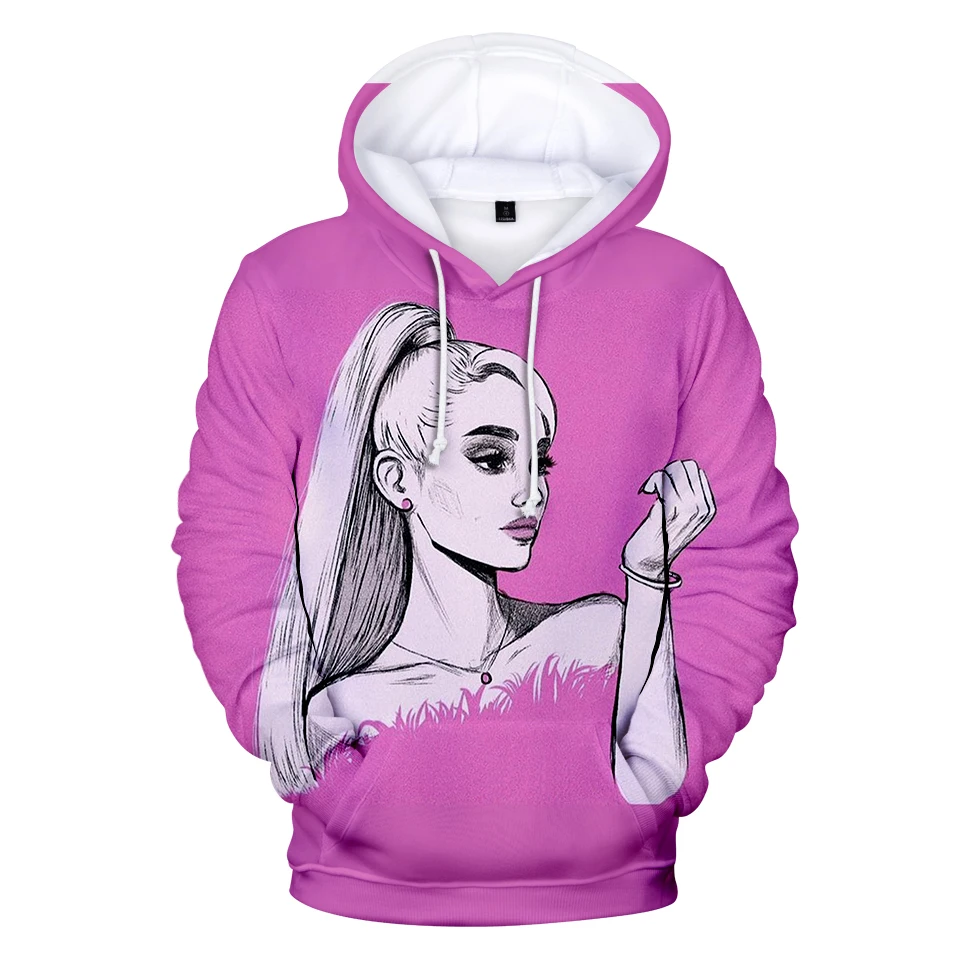 Толстовки мужские женские 3D толстовки Ariana Grande модные Harajuku Повседневная печать с