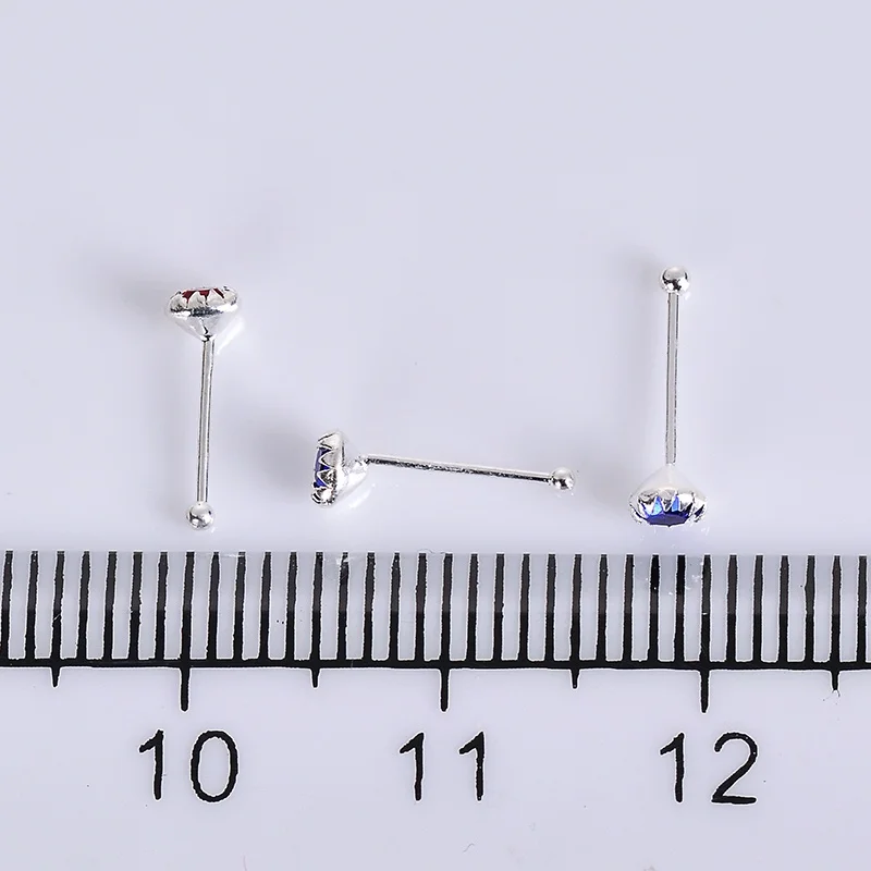 24 шт. серьги гвоздики для пирсинга носа 3 мм|Украшения тела| |