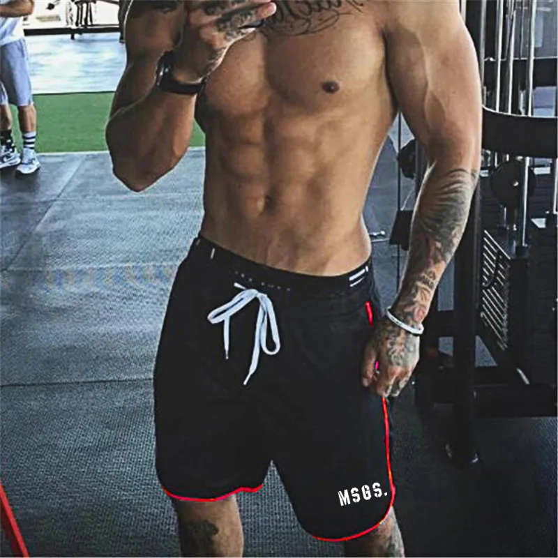 2020 Summer brand fitness shorts men knee length bodybuilding bermuda cargo active shorts Joggers gyms workout sweat short pants