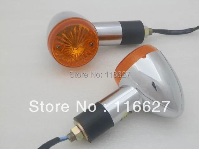 

Для Yamaha Cruiser Chopper Touring Custom Bike Бесплатная доставка 2 "Хромовая Пуля Сигнал поворота