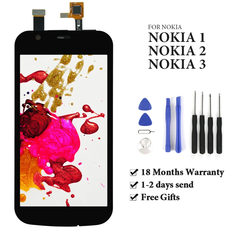 ЖК-дисплей и сенсорный экран в сборе для Nokia 1 2 3 | Мобильные телефоны аксессуары