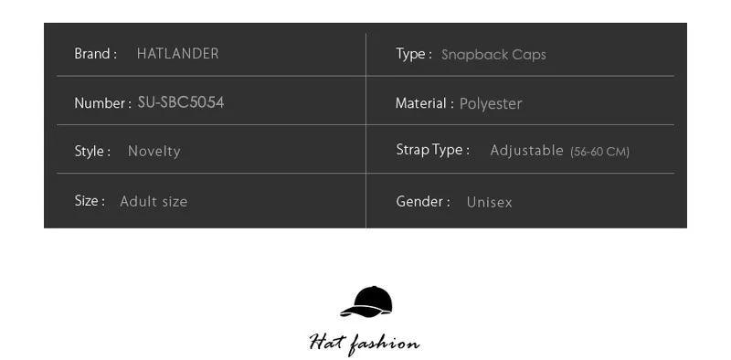 HATLANDER, оригинальная Мужская бейсболка с плоским козырьком, бейсболки с вышивкой в виде усов, мужская шапка, молодежная уличная Стильная кепка в стиле хип-хоп