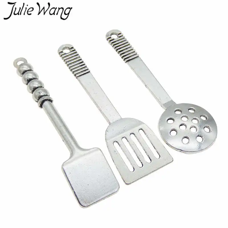 Julie Wang 3 шт. Смешанная кухонная лопатка кухонный инструмент подвески сплав
