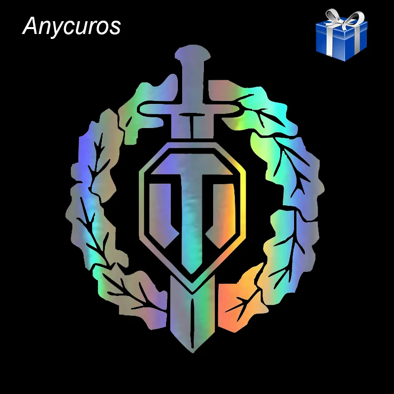 Anycuros отражающая личность Мир танков наклейка для автомобиля украшение всего