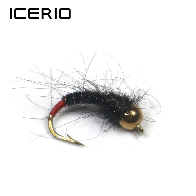 ICERIO 8 шт латунные бусины нимфы летающие приманки на форель для ловли нахлыстом