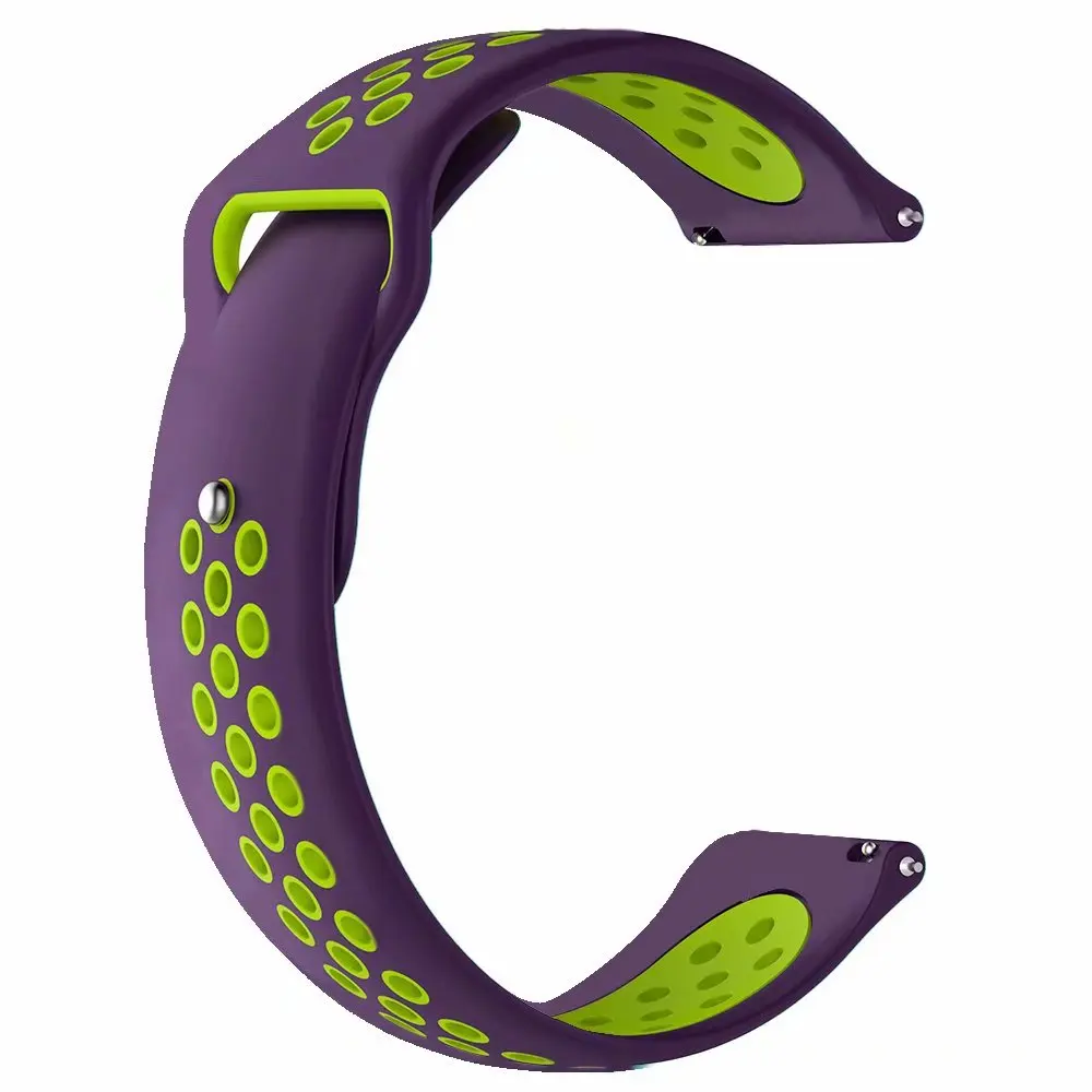 22/20 мм Huami Amazfit band для samsung Шестерни спортивные S2 S3 Galaxy часы активное 2 42 мм 46 мм силиконовый ремешок для часов для Pebble Time huawei gt