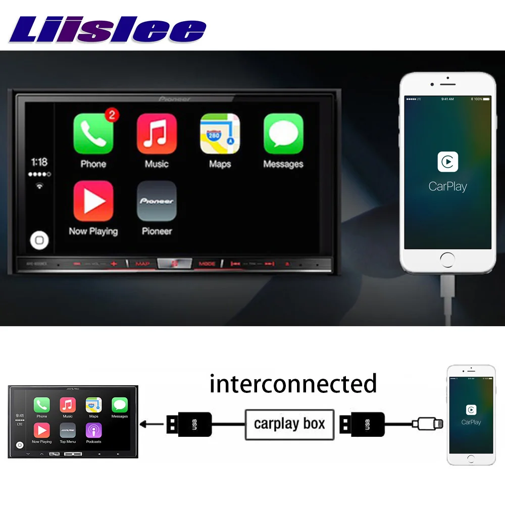 Liislee CarPlay адаптер Коробка USB ссылка на сенсорный экран управление телефон