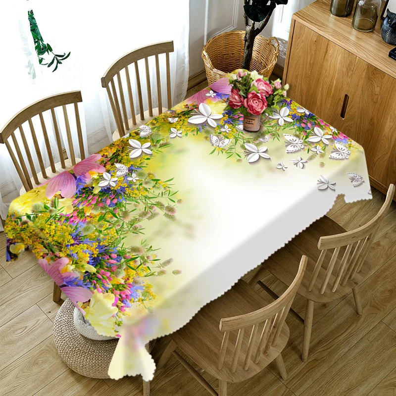 Скатерть прямоугольная и круглая с цветочным узором под заказ|round table cloth|table clothtable