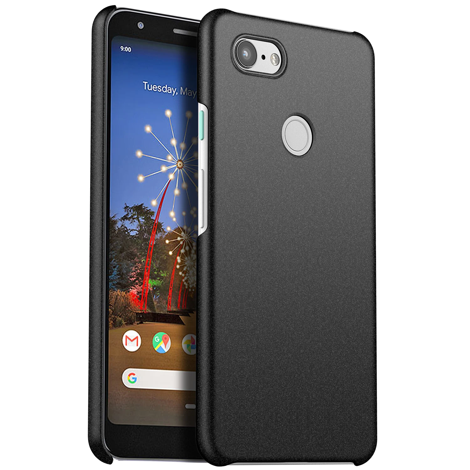 Matte Black Для Google Pixel 3A XL чехол роскошный высококачественный Жесткий ПК Тонкий чехол Матовая кожа защитная задняя крышка чехол s для Pixel 3A 3A XL - Цвет: Matte Black