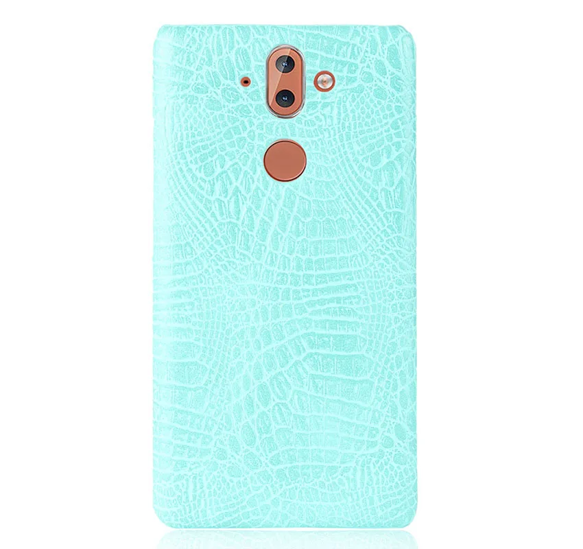 TWTR for Nokia 9 Global Dual mobile screen protectors Cases pc hard shell Cover 5.5&quot Case Crocodile pattern bumper | Мобильные