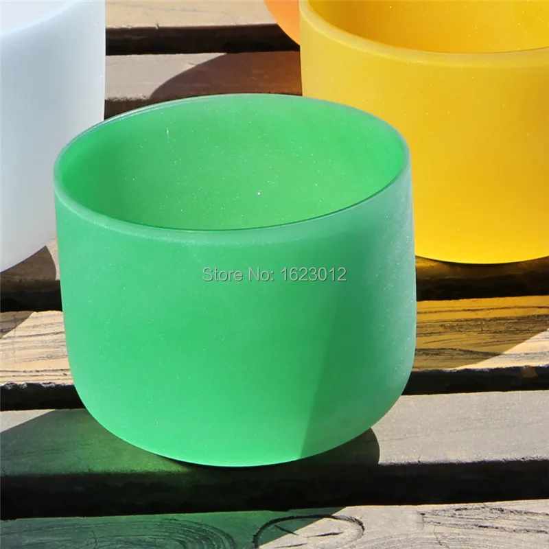 6 &quotЦветные матовые кварцевые хрустальные поющие чаши с F Note and Heart Chakra|bowl singing|bowl