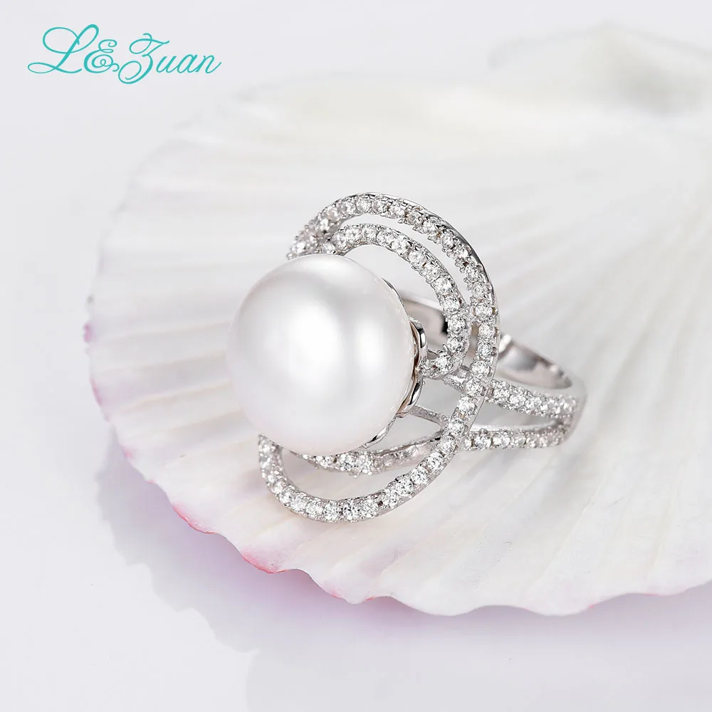 Кольцо женское из серебра с искусственным жемчугом диаметр 9 10 мм|ring for|rings for womenring