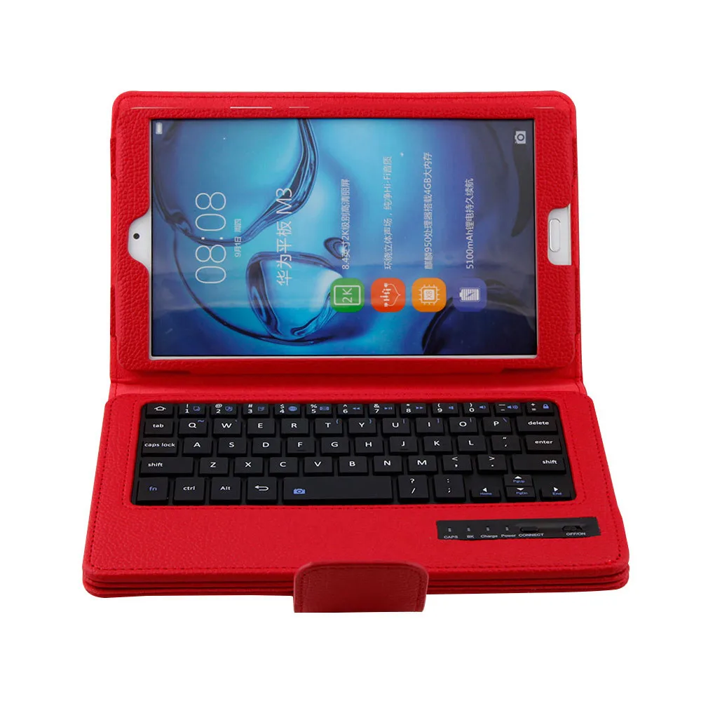 Для Huawei MediaPad M3 8 4 BTV W09/DL09 Съемная ABS Bluetooth Русская/Иврит Клавиатура + защитный чехол