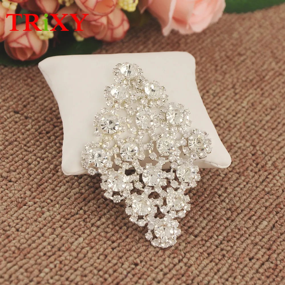 TRiXY S06 Бесплатная доставка Стразы Свадебный Пояс Серебряный Diamond свадебный пояс