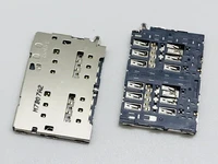 big card molex lcn s6 p1000 w2013 a1000 w899 dual sim slot tray holder adapter smartphone flex cable original new