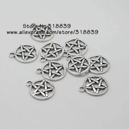 Модные Винтажные подвески из металлического цинкового сплава с пентаграммой