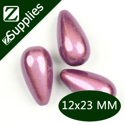 12*23 мм чудо-каплевидные Акриловые Бусины фиолетовые жемчужные бусины оптом для