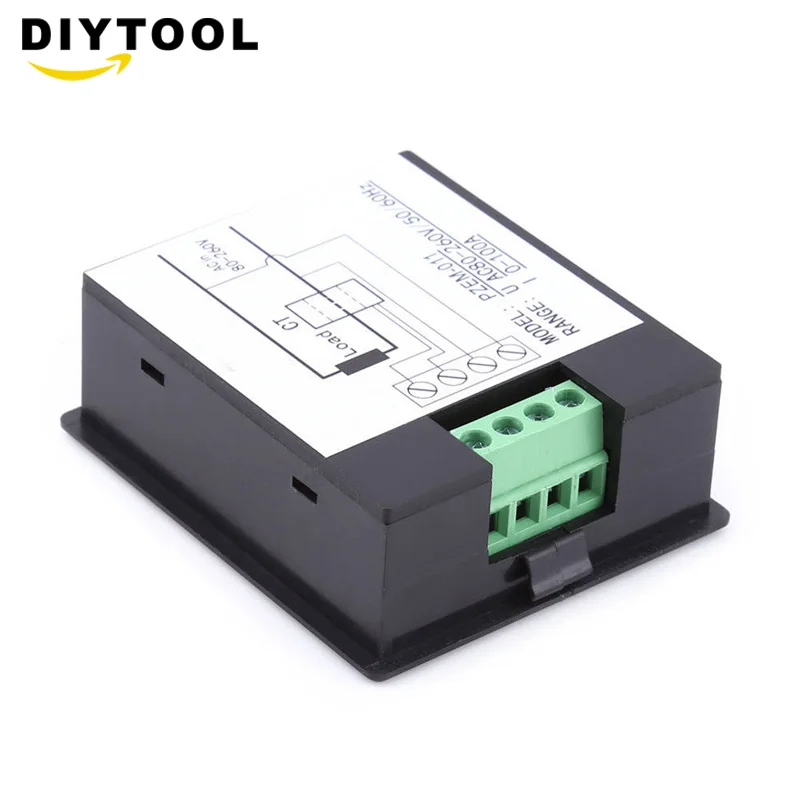 AC 80 260V 100A цифровой светодиодный Мощность Панель измеритель энергии Вольт