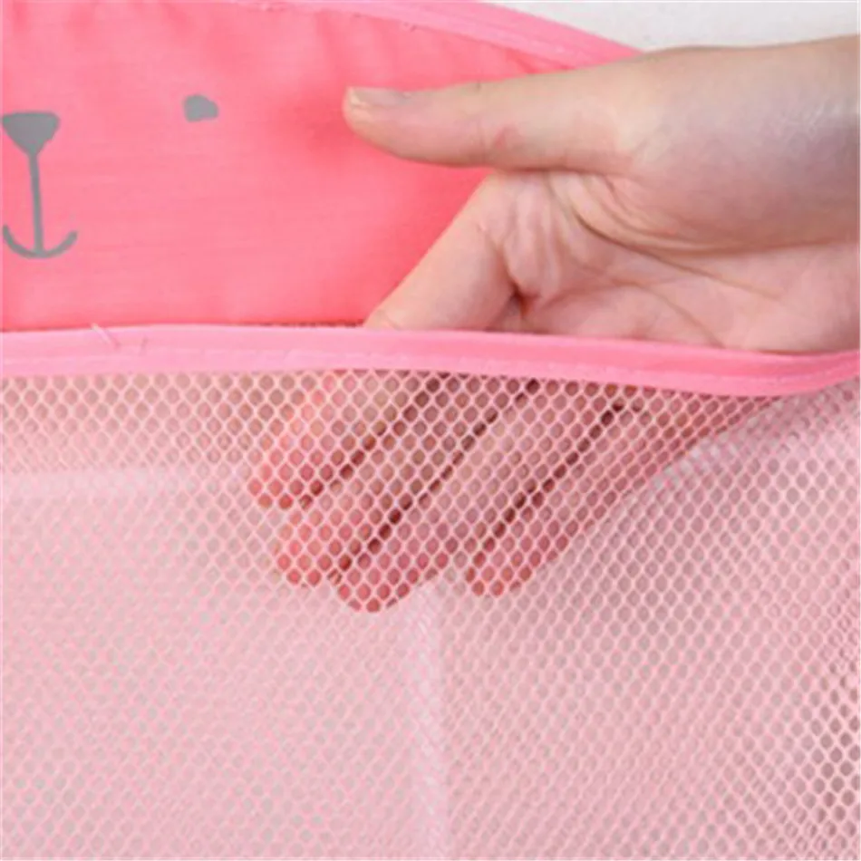 4YANG Cartoon Wall Hanging Kitchen Bathroom Storage Bags Knitted Net Mesh Bag Baby Bath Toys Shampoo Organizer Container