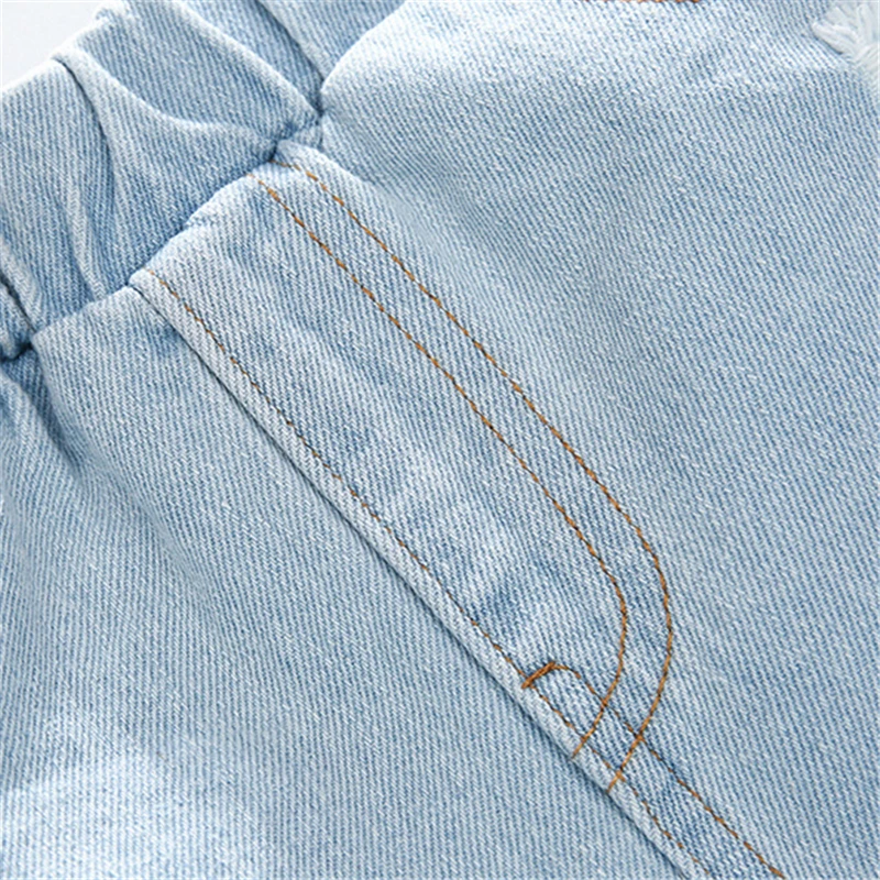 Популярные летние модные красивые короткие джинсы для детей от Cute3 8 лет