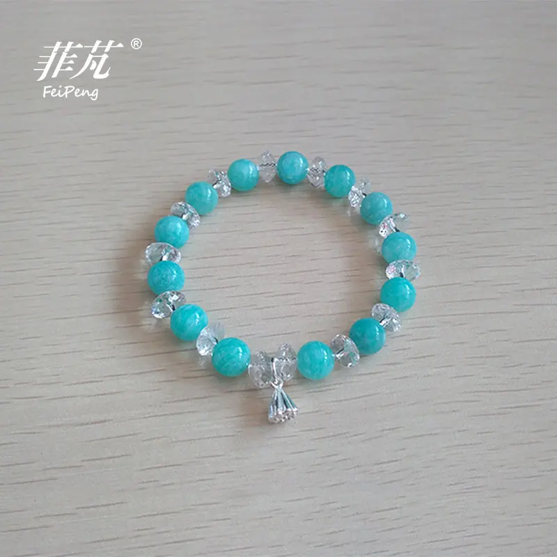 Горячая Распродажа Новый дизайн Небесно-Голубой Амазонит Кристалл Braclets &amp