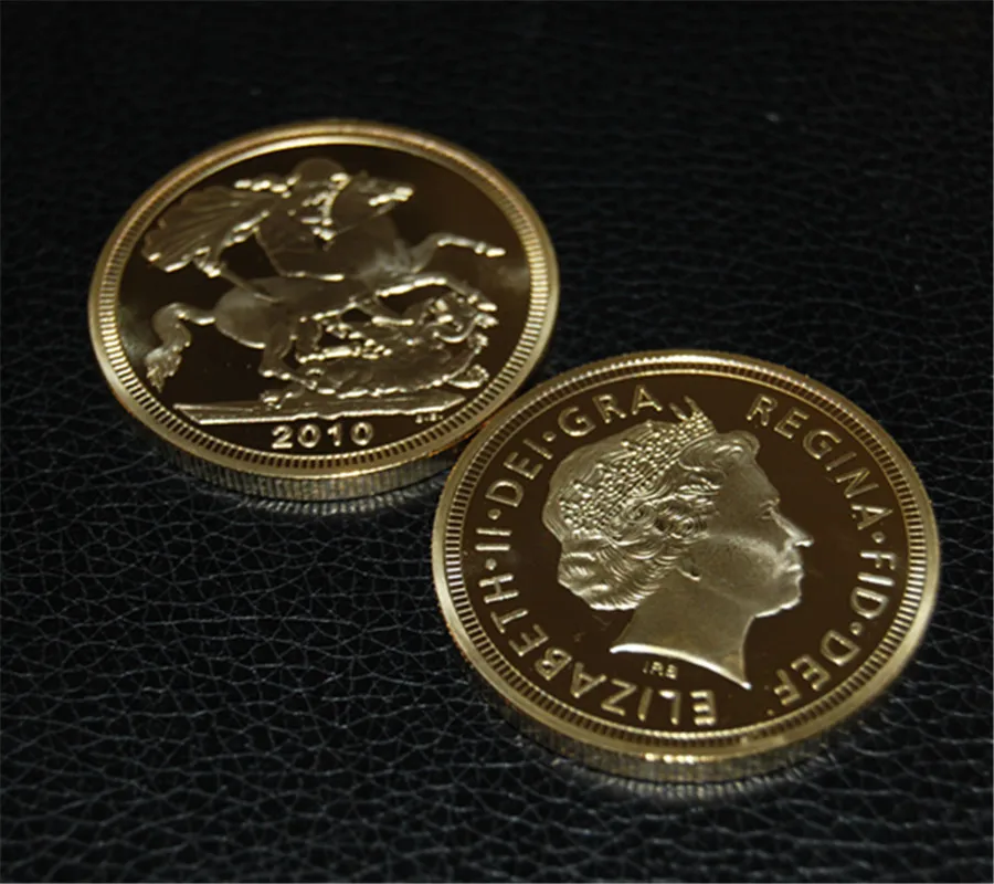 Большой размер дизайн 1oz 24K Elizabeth II Британский 20 шт./лот|Безвалютные монеты| |