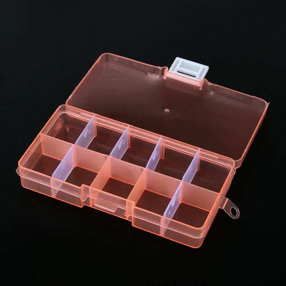 Пластиковая коробка для хранения ювелирных изделий 10 отделений | Красота и