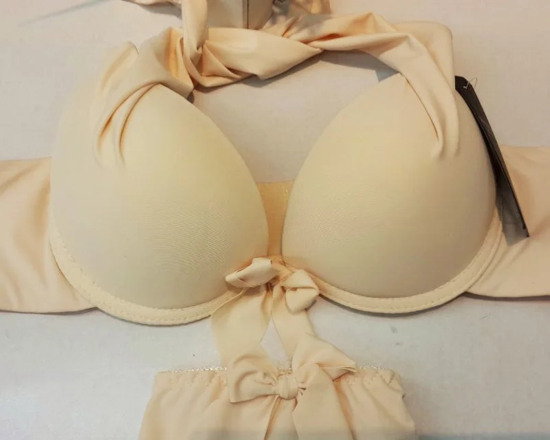 Бесплатная доставка новинка 2017 японский бюстгальтер с лямкой на шее и трусики