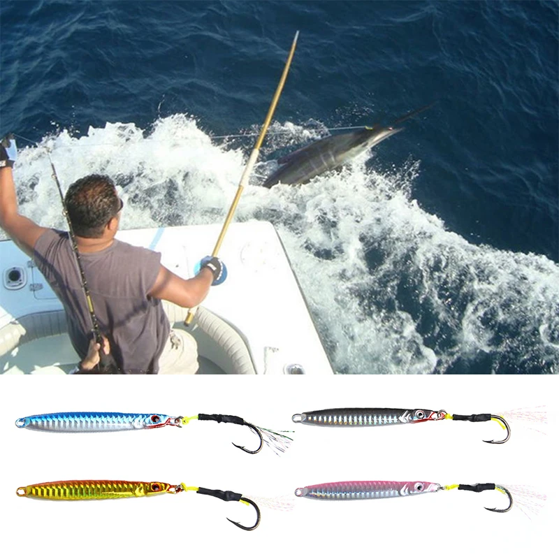 40 г металлическая приманка ложка для джиггинга морской рыбалки свинцовые