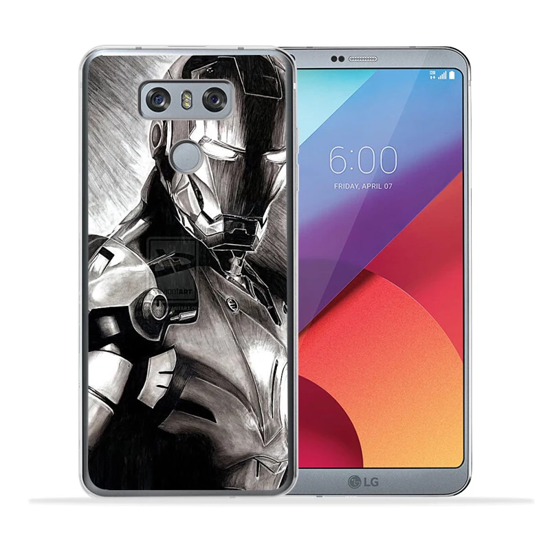 Чехол Marvel для LG G4 G5 G6 V30 Q6 K7 K8 K10 X экран power 2 3 Железный человек Веном Дэдпул Человек-паук задний Чехол - Цвет: 08
