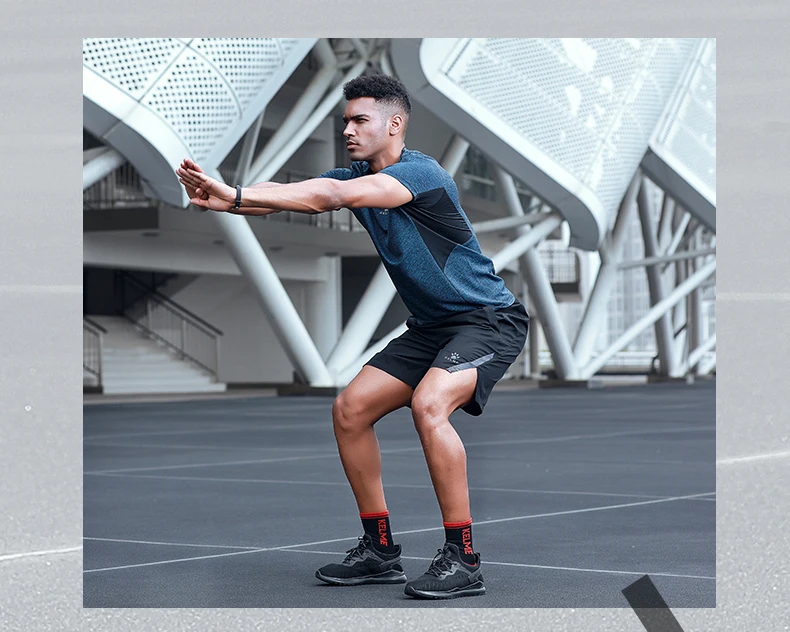 KELME Мужская футболка с коротким рукавом Survete, мужская спортивная футболка для бега, быстросохнущая футболка для баскетбольных тренировок, мужская спортивная одежда 3981001