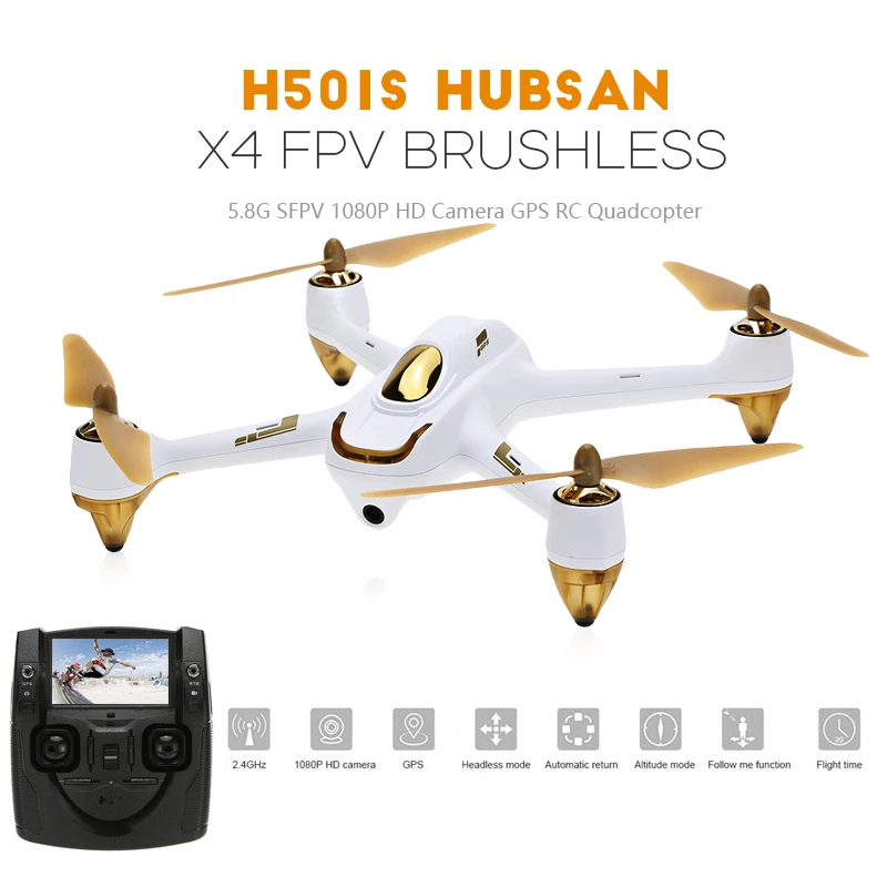 Hubsan H501S H501SS X4 Pro RC Квадрокоптер 5 8G FPV бесколлекторный Дрон с 1080P HD камерой gps RTF