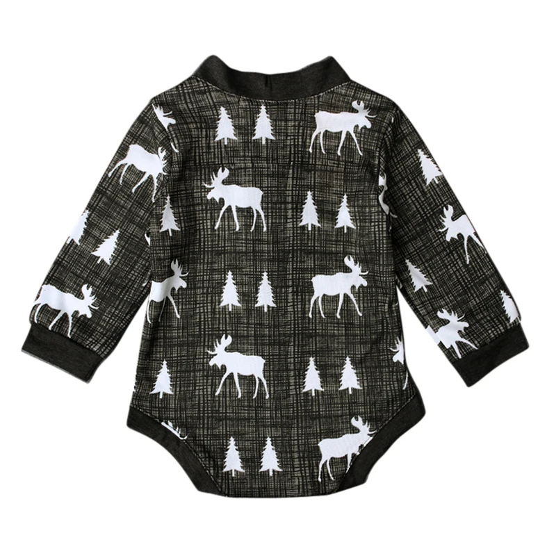 Christmas Baby Romper Children Autumn Clothing Set Girl Jumpsuit Boy Rompers Long Sleeve Newborn Clothes | Детская одежда и обувь