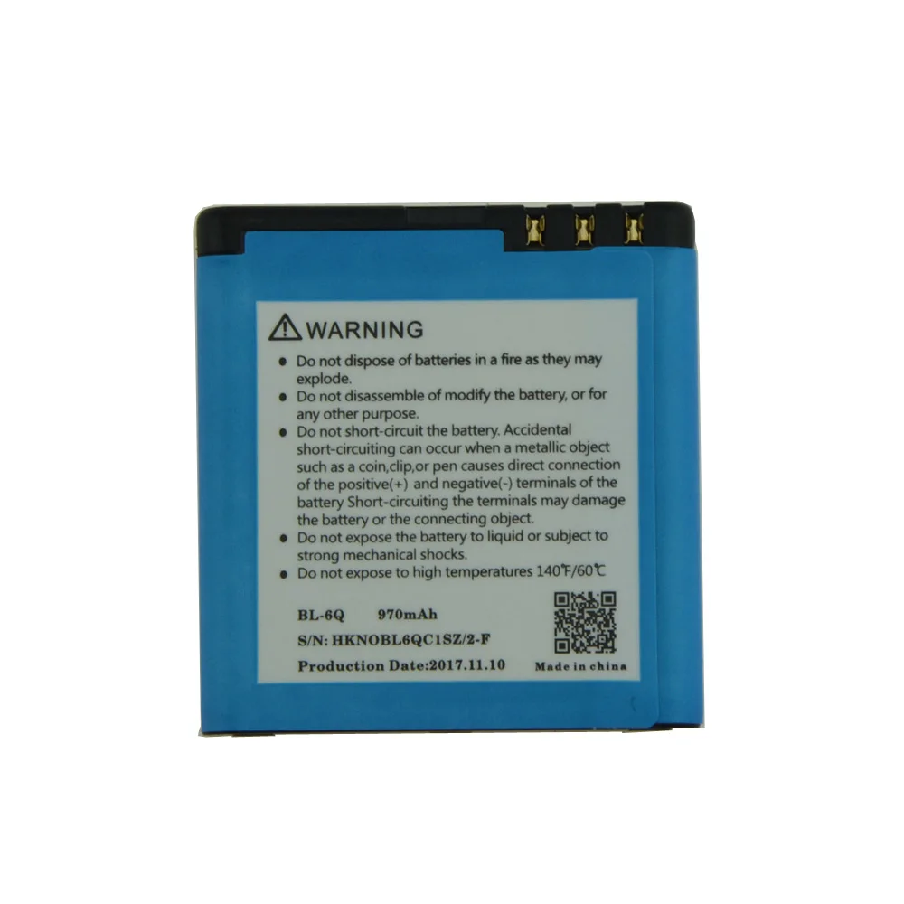 HKFASTEL New BL-6Q BL 6Q Li-ion Mobile Phone Battery for Nokia 6700C 6700 Classic Cell phone batteries 970mAh | Мобильные телефоны